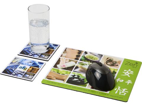 Q-Mat® mouse mat and coaster set