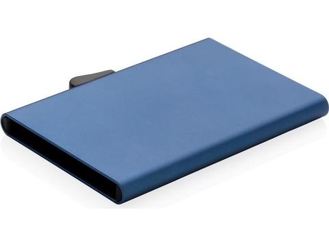 C-Secure aluminium RFID card holder