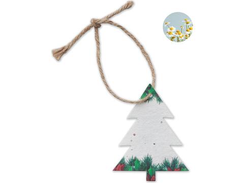 Seed paper Xmas ornament