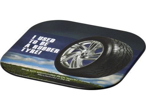 Brite-Mat® square coaster with tyre material