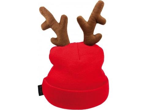 Knitted Reindeer Hat