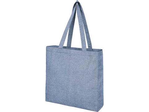 Pheebs 210 g/m2 recycled cotton gusset tote bag