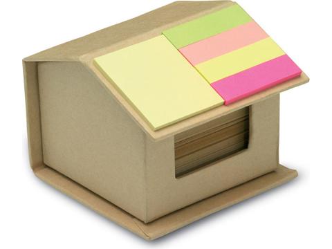 Recycled carton sticky notes