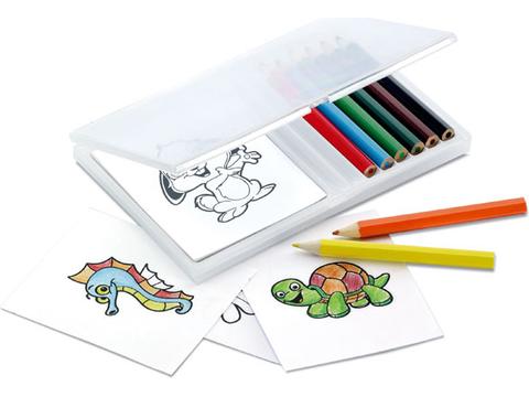 Wooden pencil colouring set