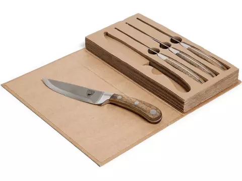 Orrefors Hunting Steak Knives Set Steel