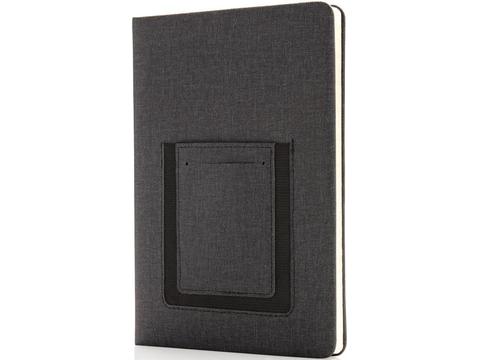 Deluxe A5 Notebook with phone pocket