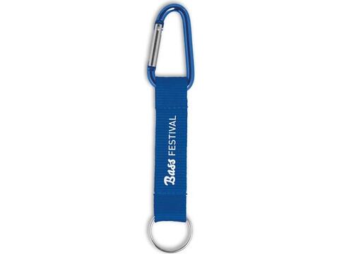 Custom-Made Carabiner Keychain with Durable Polyester Strap – Fully Personalized Design