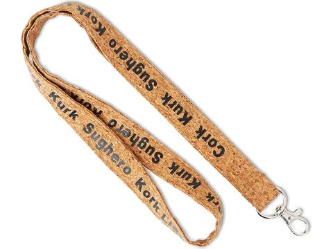 Custom-Made Cork Lanyard with Screen Print – Fully Personalized Design