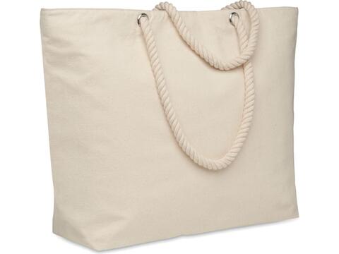 Beach cooler bag in cotton