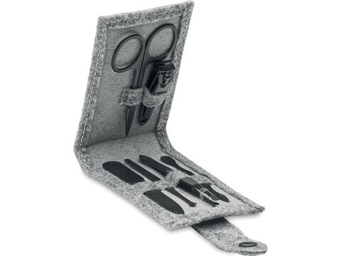 RPET felt 6 piece manicure set