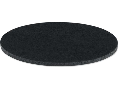 Round coaster in RPET felt