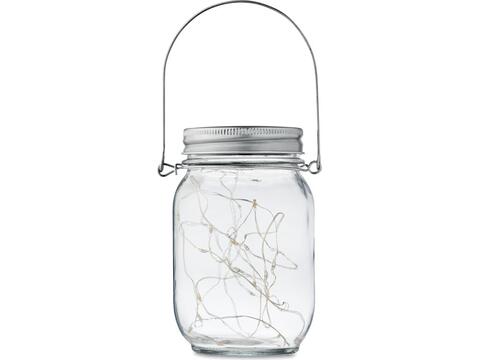 Solar mason jar outdoor lamp