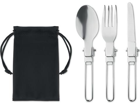 3-piece camping cutlery set