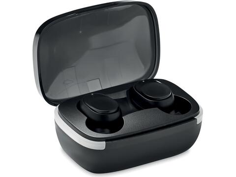 TWS earbuds with charging case