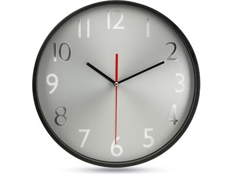 Wall clock w silver background