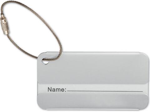 Aluminium luggage tag