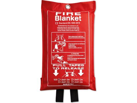 Fire blanket in a pouch