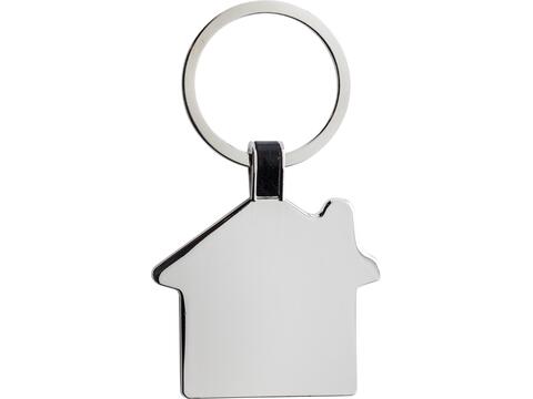 RCS recycled zinc alloy house keyring