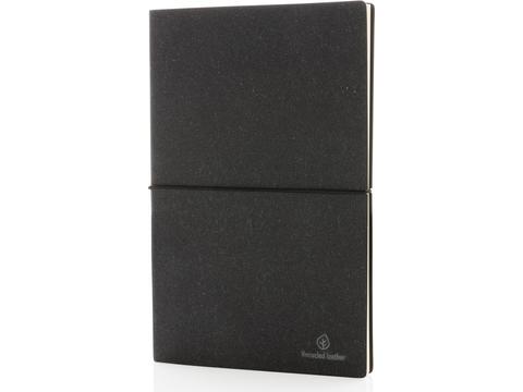 A5 recycled leather notebook