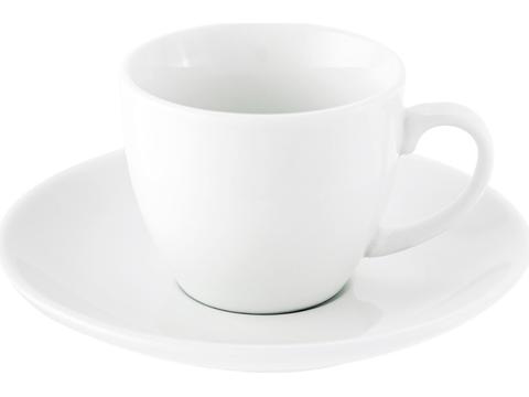 Porcelain cup and saucer