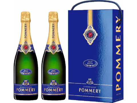 Pommery Brut Royal avec 2 bouteilles de 75 cl