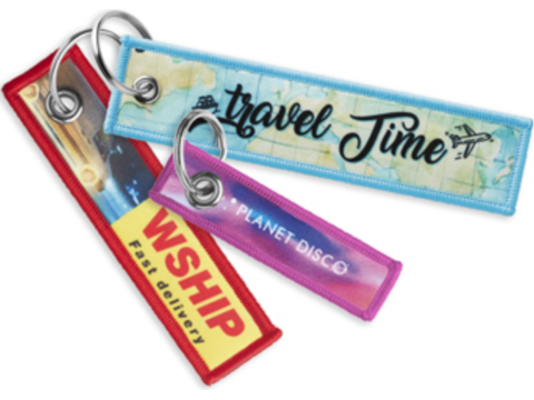 Full colour printed key tag