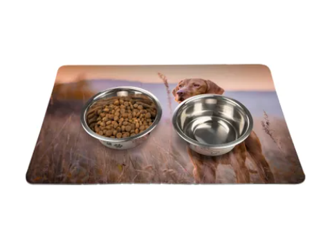 Papillon food bowl placemat large