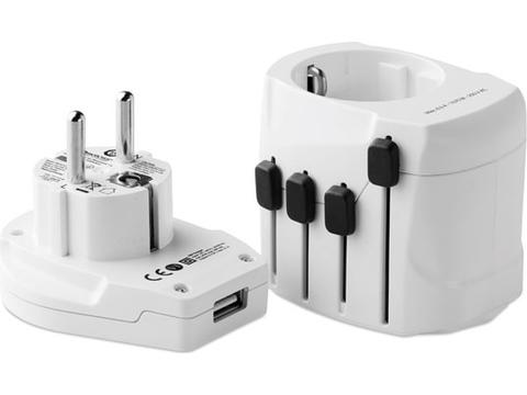 Skross compact 3-pole travel plug