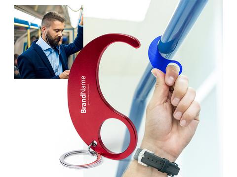 Anti-contact hygienic keyring