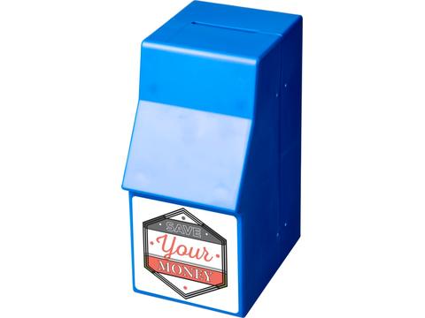 Capital ATM-shaped plastic money box