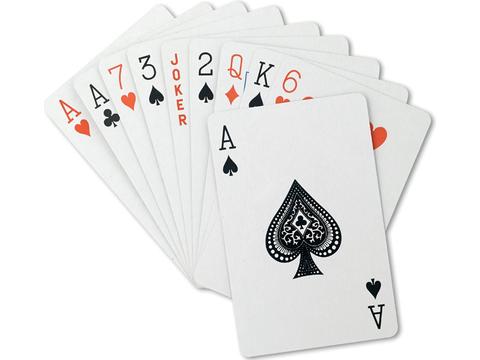 Playing cards in plastic case