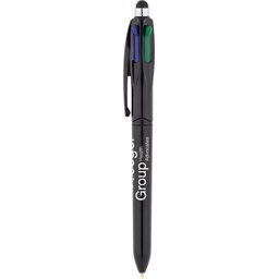 BIC 4-kleuren balpen met stylus