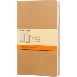 Cahier dagboek Large gelinieerd - set van 3 stuks