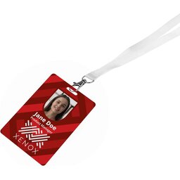 Company Pass Badge 70 x 100 mm lanyard bedrukken