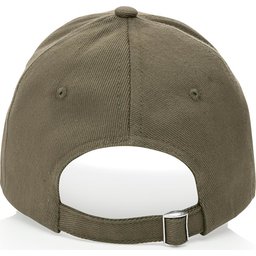 Impact 6 panel 280gr gerecycled katoenen cap met AWARE™ trac-achterzijde