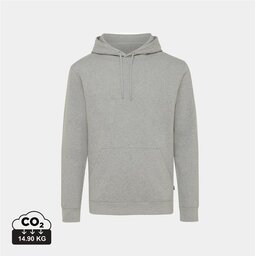 Iqoniq Torres gerecycled katoen hoodie ongeverfd grijs