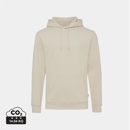 Iqoniq Torres gerecycled katoen hoodie ongeverfd naturel