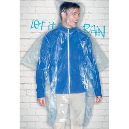 Opvouwbare regenponcho