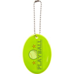 Ovale Reflecterende hanger-gepersonaliseerd