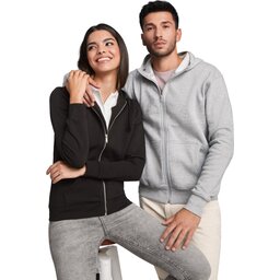 Roly Montblanc unisex hoodie met volledige rits