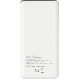 Ultra snelle 10.000 mAh powerbank met PD -achterzijde