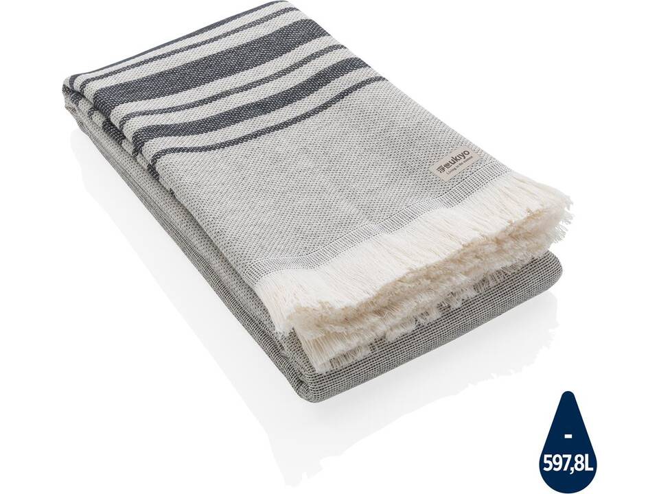 Ukiyo Yumiko AWARE™ Hammam Handdoek 100x180cm-zwart