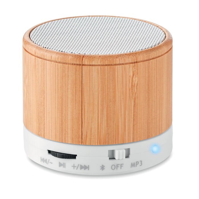 Bamboo Speaker Round-zwart