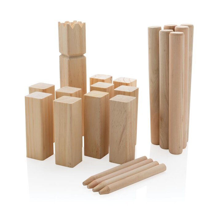 Houten kubb set