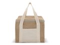 Sac isotherme Jute/coton 22x18x18cm 2