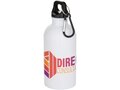 Bouteille d’eau Oregon de 400 ml en acier inoxydable recyclé à simple paroi certifié RCS avec mousqueton (impression par sublimation) 1