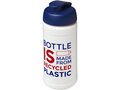 Bouteille de sport Baseline de 500 ml recyclée avec couvercle rabattable 1