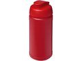 Bouteille de sport Baseline de 500 ml recyclée avec couvercle rabattable 8