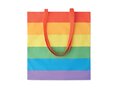 Sac shopping en coton arc-en-ciel 38x42cm