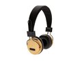 Casque audio sans fil en bambou